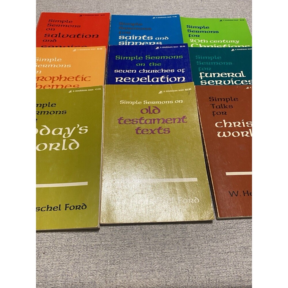 S. cover simple sermons W Herschel Ford Lot Of 9
